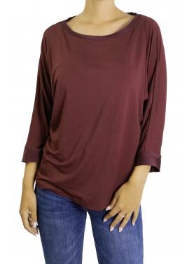 Maglia con dettagli in raso 